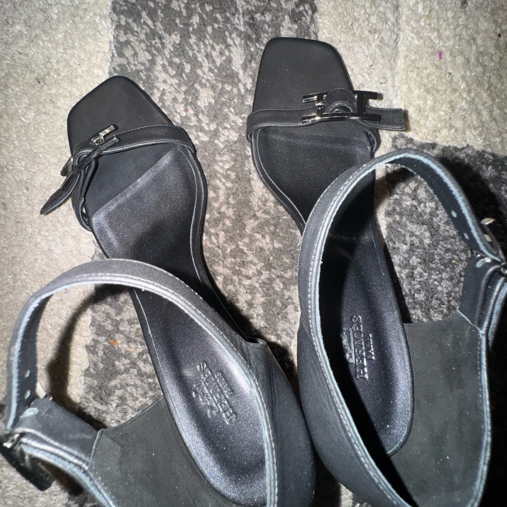 Hermes Black Women Heels